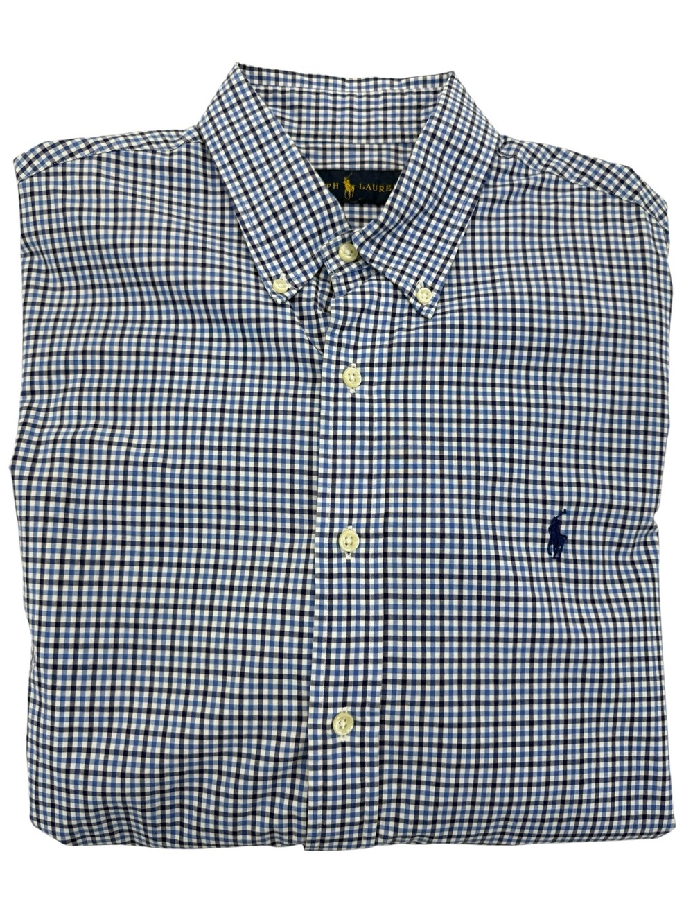Ralph Lauren Button Down Shirt Large Blue